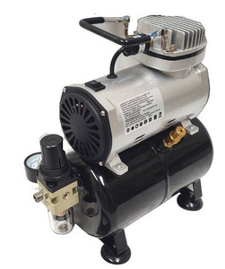 Kompresor z butlą kompresor do aerografu oryginał TC-20T super jakość do aerografii mini Airbrush compressor zdjęcie nr 2